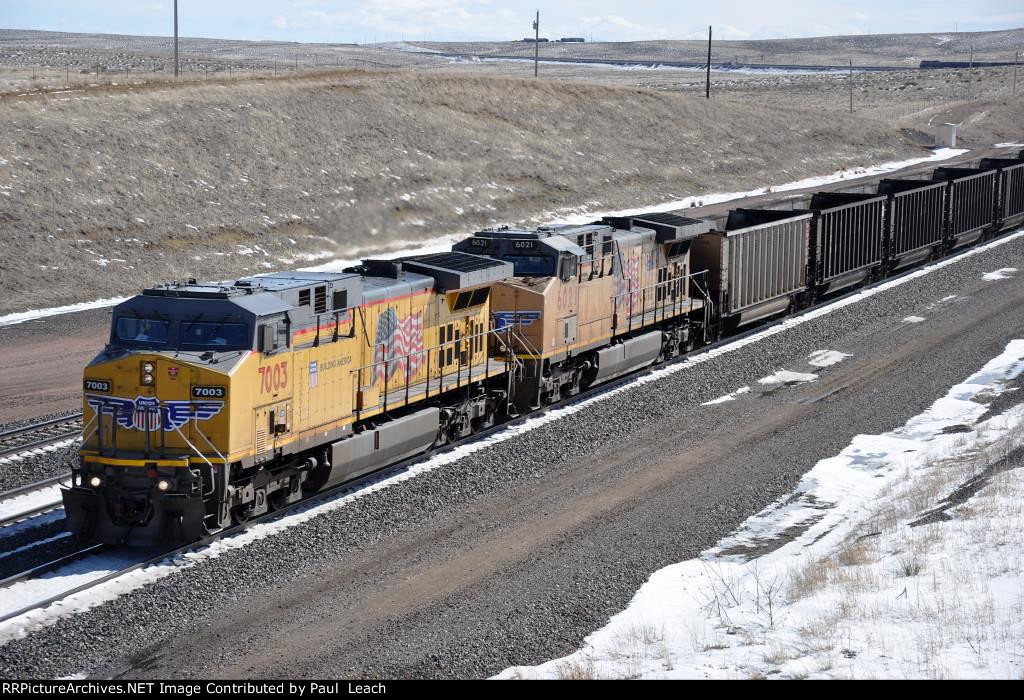 Coal empties roll north for loading